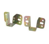 U Shaped Bed Connecting Connector Brackets Pair for Centre Beam Support and Secure Bed Frame Fixings (20mm )