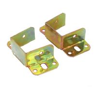 U Shaped Bed Frame Connector Bracket, Metal Centre Support Beam Fixing Kit for Headboard to Footboard, Stainless Steel Rail Stabiliser Hardware(40mm)