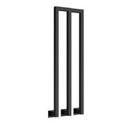 U-Shaped Black Matte Square Tube il Decorative Indoor/Outdoor Stair Railing Forged Iron Support Rod for Loft & Garden Durable Safety Solution.