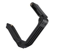 U-shaped Camera Stabilizer Rig with Phone Mount for Vlog Shooting | Fibreglass and Pa66 Nylon Construction, Ergonomic Grip, Universal Screw Interface, 195g Black Frame