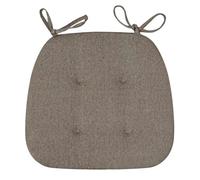 U-shaped Chair Cushion, 16 X 17 Cm, Non-slip with Ties, 4-point Stitching, 3 cm Thick, for Dining Room, Kitchen, Office, Etc., 1 Piece