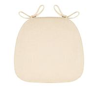 U-Shaped Chair Cushion Set of 2 - Cotton & Linen Non-Slip Pads with Ties for Home, Patio & Garden - Solid Color Comfort Cushions for Outdoor & Indoor Seating