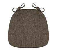 U-Shaped Chair Cushion Set of 2 - Cotton & Linen Non-Slip Seat Pads with Ties, Solid Color, Perfect for Home, Patio & Garden Seating Comfort