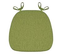 U-Shaped Chair Cushion Set of 2, Non-Slip Cotton & Linen Seat Pads with Ties, Solid Color for Home, Patio & Garden, Comfortable Outdoor & Indoor Chair Cushions