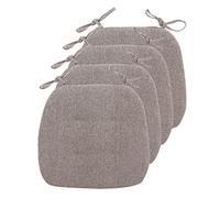 U-Shaped Chair Cushions 4-Pack Non-Slip Double-Sided Kitchen Seat Pads with Ties Comfortable Dining Chair Cushions Café Style Perfect for Home Décor