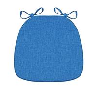 U-Shaped Chair Cushions Set of 2 - Non-Slip Cotton & Linen Seat Pads with Ties, Solid Color for Home, Patio & Garden - Comfortable & Durable Chair Accessories