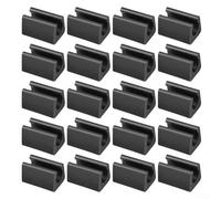 U Shaped Chair Foot Covers 14mm Plastic Leg Tips Floor Protectors Minimize Noise and Scratches on Different Types of Chair Legs and Furniture Floors (20Pcs)