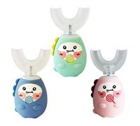 U Shaped Children's Electric Toothbrush, Rechargeable,10.16x4.17cm, Automatic Cleaning Props Toothbrush, Children's Power Toothbrushes, Safe Silicone Bristles, for Boys, Girls