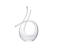 U-Shaped Crystal Wine Decanter, Lead-Free Hand-Blown Design, 1500ml Capacity, Elegant Swan-Shaped Carafe for Red Wine, Perfect for Home Parties and Banquets(B)
