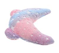 U-shaped Cushion for Small Dogs and Cats Ergonomic Neck Support Half-moon Sleep Cushion with Glow Dark Design Removable Cover for Easy Cleaning Indoor Cat and Puppy Use