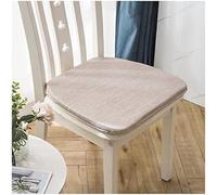 U-Shaped Dining Chair Cushions with Hidden Zipper Beige 41x45cm Set of 4 Comfortable Seat Pads for Dining Room Stylish Furniture Accessories with Straps