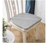 U-Shaped Dining Chair Cushions with Hidden Zipper Light Gray 41x45cm Set of 2 Comfortable Seat Pads for Dining Room Furniture Accessories Chair Cushions with Straps