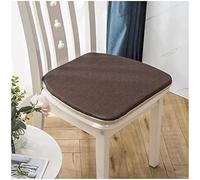U-Shaped Dining Chair Cushions with Invisible Zipper Set of 2 Coffee Color 41x45 cm - Comfortable Perfect for Home & Patio Decor