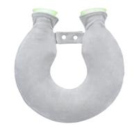 U-Shaped Dual Nozzle Hot Water Bottle with Soft Plush Cover - Neck and Shoulder Heat Pack for Women Men, Relieves Stiffness and Fatigue, Ideal for Winter, Bedtime, and Office Use