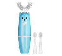 U Shaped Electric Toothbrush Kids 6 to 12 Electric Massage 360° U-Shaped Toothbrush and U-Shaped Shape Toothbrush Thorough Children's Cleaning Electric Toothbrush Sonic