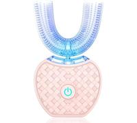 U-Shaped Electric Toothbrush with Cold Light Whitening, 360° Full Mouth Cleaning & Gum Care, Automatic Sonic Toothbrush for Adults and Kids, Rechargeable & Waterproof