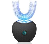 U-Shaped Electric Toothbrush with Cold Light Whitening, 360° Full Mouth Cleaning & Gum Care, Automatic Sonic Toothbrush for Adults and Kids, Rechargeable & Waterproof