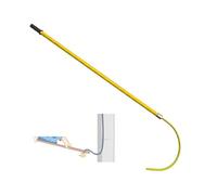 U-shaped Electrical Rescue Hook,High Voltage Insulated Security,10-220 Kv Electrician Tools Firefighting Insulated,18 Inch Openings(Yellow,200cm)