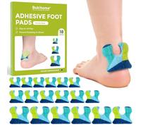 U-Shaped Felt Callus Cushion Pads - Bukihome 18 Count Heel Pads for Shoes,Protects Heel,Foot and Toes from Rubbing and Friction,Adhesive Felt Cushions for Callus and Corn(Green)