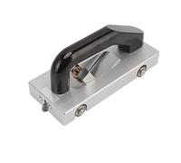 U Shaped Floor Groover, Manual Plastic Floor Slotting Tool, Aluminium Alloy Hand Grooving Tool with Guide Pulley for PVC Coil Flooring, Silver Construction Groover for