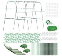 U Shaped For Climbing Plant Trellis Garden Frame With Rust Resistant Plastic Coated Steel Complete Assembly Kit For Vegetable And Fruit Gardens