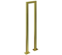 U-Shaped Gold Handrail Exterior Support Bar, U-Type Non-Slip Stair Rail Wrought Iron Railing, Elderly Children's Safety Support Bar Hand Rails for Indoor and Outdoor Steps