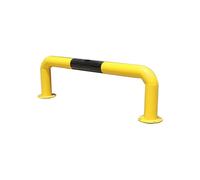 U-shaped Guardrail Anti-collision Bar, Warning Isolation Column, with Two-color Stripes, Suitable for Lots and Factory Workshops(120x30cm-2mm)