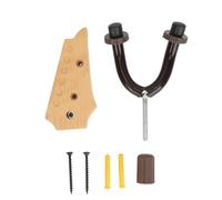 U Shaped Guitar Wall Mount, Solid Beech Wood with Rubber Sleeve for Acoustic, Electric, Bass Guitars, Ukulele, Banjo, Mandolin (Type 3)