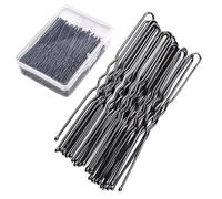 U Shaped Hair Pins, 6 cm long 600PCS Buns Waved U-shaped Hair Pins for Women Lady Girls Barber with Storage Box