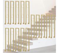 U Shaped Handrails for Stair Support, Non-Slip Iron Guardrails, Side Mount Design for Elderly and Children, Safety Handrails for Home and Outdoor Use