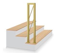 U Shaped Handrails for Stairs & Steps Durable Indoor/Outdoor Safety Rail Industrial Style Guardrail for Lofts Corridors and Steps Transitional Support for Enhanced Security