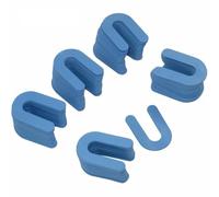 U-Shaped Horseshoe Shims 200 Pcs for Tile Spacing, 1.7 mm PP Leveling Wedges Positioning Clips Compatible with Marble Granite Porcelain Large Format Tiles, Reusable Plastic Wall Ceramic Laying Tool