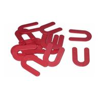 U-Shaped Horseshoe Tile Spacers for Ceramic, Porcelain & Large-Format Wall and Floor Tiling - 100 pcs Reusable PP Level Wedges, 3.0 mm Grout Joint