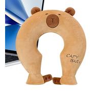 U-Shaped Hot Water Bag for Neck | U-Shaped Capibara Warm Winter Items | Hot Water Bag | For Offices School Outdoors Travel Hotel Night Holiday Animal Neck Back