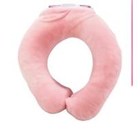 U-Shaped Hot Water Bag for Women, Hot & Cold Therapy, PVC Explosion-Proof, Portable Neck & Hand Warmer, Reusable Warm Compress for Neck, Shoulder, Cold Relief (Pink)