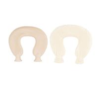 U Shaped Hot Water Bottle, 1L Hot Water Bag with Soft Cover, Neck Shoulder Warm for Winter, Explosion Proof Rubber Material for Long Lasting Heat Retention, Ideal for Travel (White)