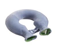 U-Shaped Hot Water Bottle for Neck and Shoulder；1.5l, PVC Odour Free Hot Water Bag with Fleece Cover and Clamp; Relaxing Reusable Pain Relief,Hot and Cold Therapies (Navy Blue)