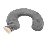 U Shaped Hot Water Bottle Premium Quality Insulated Neck Warmer with Knitted Cover Ideal for Travel and Home Use (Grey Set)