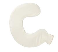 U Shaped hot Water Bottle, Ultra Soft Neck Protection with Water Bag to Warm The Cervical Spine, Soft Rubber hot Bottle, with Removable Fabric Cover, Flesh Coloured. (Beige)