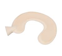U Shaped hot Water Bottle, Ultra Soft Neck Protection with Water Bag to Warm The Cervical Spine, Soft Rubber hot Bottle, with Removable Fabric Cover, Flesh Coloured. (Pinkish Flesh Color)