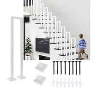 U Shaped Indoor & Outdoor Stair Railing Black Nordic Handrail for Balconies & Corridors 65CM Height Durable & Stylish Safety Solution for Homes