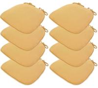 U-Shaped Kitchen Chair Pads, Non-Slip Dining Seat Cushions, 1/2/4/6/8 Packs, Machine Washable Covers for Dining Room and Kitchen Furniture Comfort