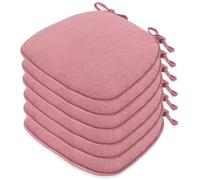 U-Shaped Kitchen Chair Pads - Non-Slip Dining Seat Cushions, 1/2/4/6/8 Packs, Machine Washable Covers for Dining Room Comfort and Style