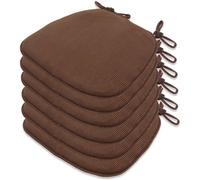 U-Shaped Kitchen Chair Pads, Non-Slip Dining Seat Cushions - Pack of 1/2/4/6/8, Machine Washable Covers for Dining Room Comfort and Style
