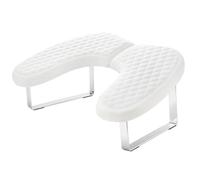 U Shaped Manicure Nail Arm Rest Nail Arm Rest Stand Arm Rest for Nails Cushion for Desk, White