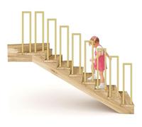 U-Shaped Metal il 30-100cm - Black Wrought Iron Transition Baluster for Indoor & Outdoor Use Durable Safety Railing for Stairs & Decks