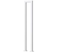 U-Shaped Metal il Anti-Slip Support Bar for Indoor/Outdoor Use Square Tube Design for Loft Hallways Ideal for Kids - White 65cm Size