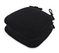 U Shaped Non Slip Dining Chair Cushions 2 Packs Machine Washable Kitchen Seat Pads for Comfort & Style 41x43cm Black Color Perfect for Dining Room & Kitchen