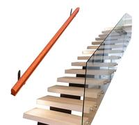 U-Shaped Non-Slip Wrought Iron Stair Railing, Durable Security Guardrail with Installation Kit for Indoor & Outdoor Steps - Enhance Safety & Style