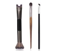 U-Shaped Nose Contour Brush, Eyebrow & Eye Shadow & Blush & Nose Brush,for Full Face Makeup Beginners,Nose Contour,Blush Brush for Cheeks,Eyeshadow Brushes 3Pcs